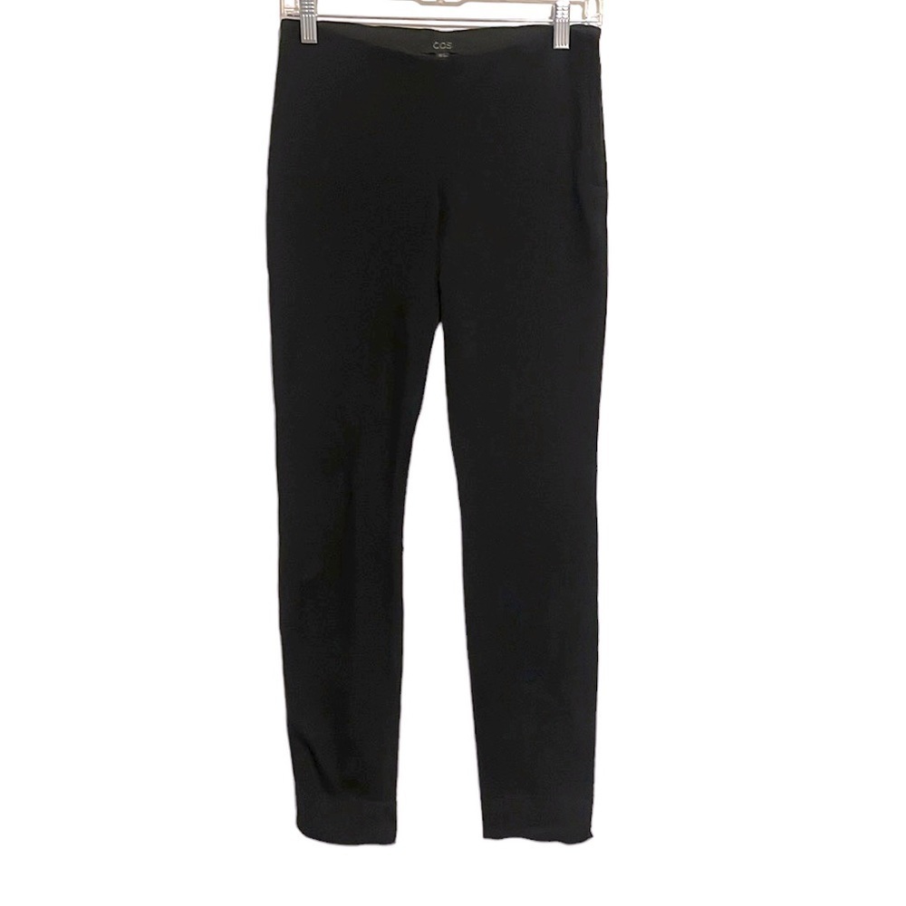 COS Pull On Dress Pants‎ Skinny Cotton Black Small
